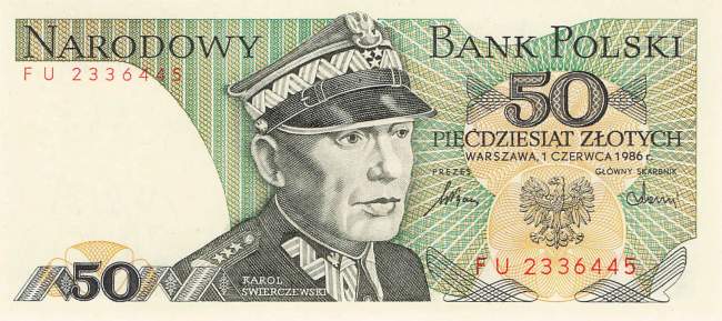 50 Zloty Polen p142c 1986